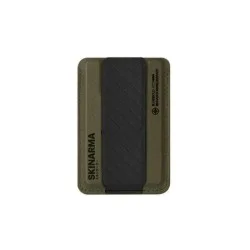 SkinArma Kado Mag-Charge Card Holder With Grip Stand - Green Black